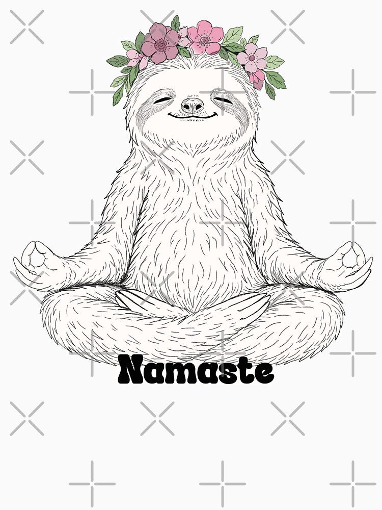 Namaste Sloth by The Curious Cow