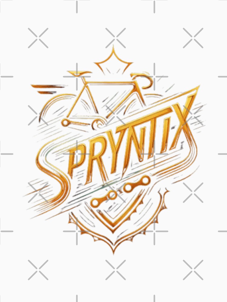 Spryntix Cycling Design, Cyclist Shirt, Road Bike, MTB Mountain Bike, Sprint Racing, Bicycle Speed, Velodrome Cycling, Bike Life, Cycling Apparel by Typologystudios