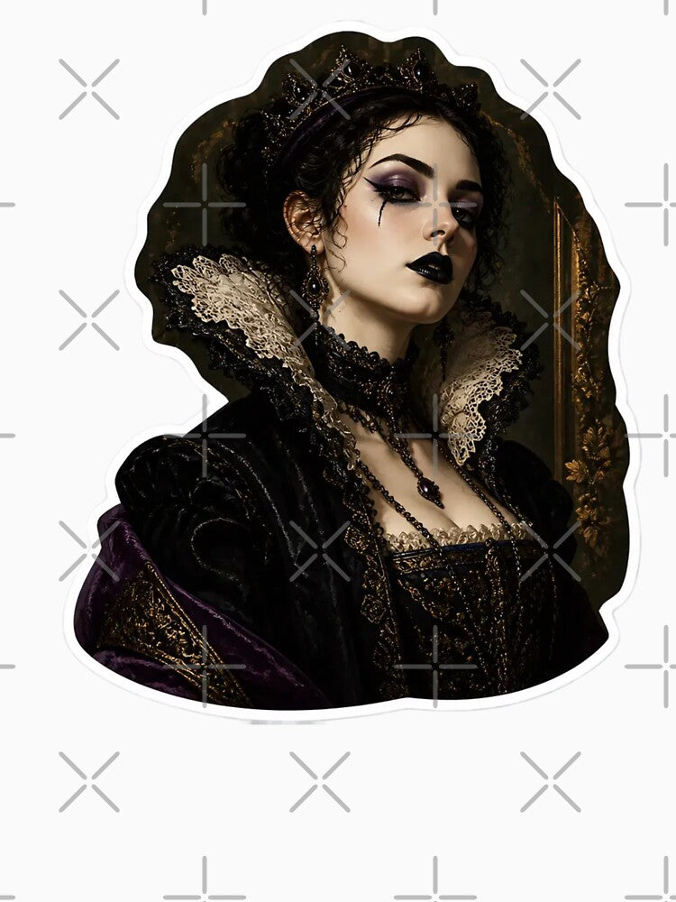 Goth Renaissance Portrait Classical Painting Dark Aesthetic by StickyGuys