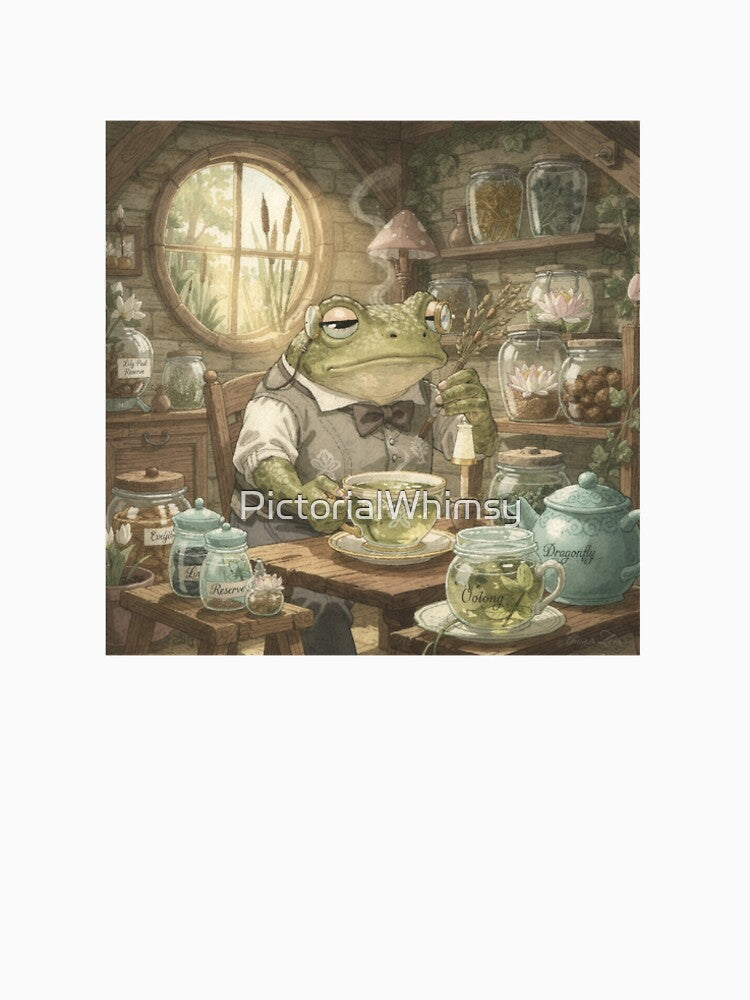 Toad Tea Sommelier Judging Pondwater by PictorialWhimsy