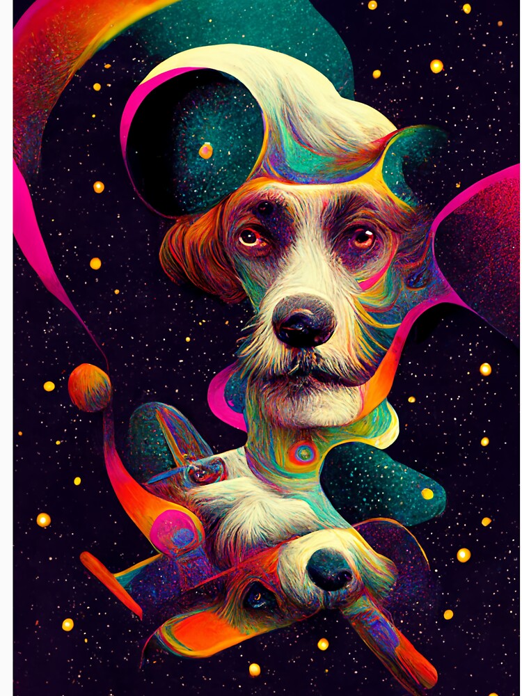 Dog in Space by deificusArt
