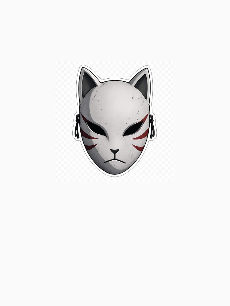 ANBU Fox Mask – Dark Anime Ninja Aesthetic by ZenOtaku Lab