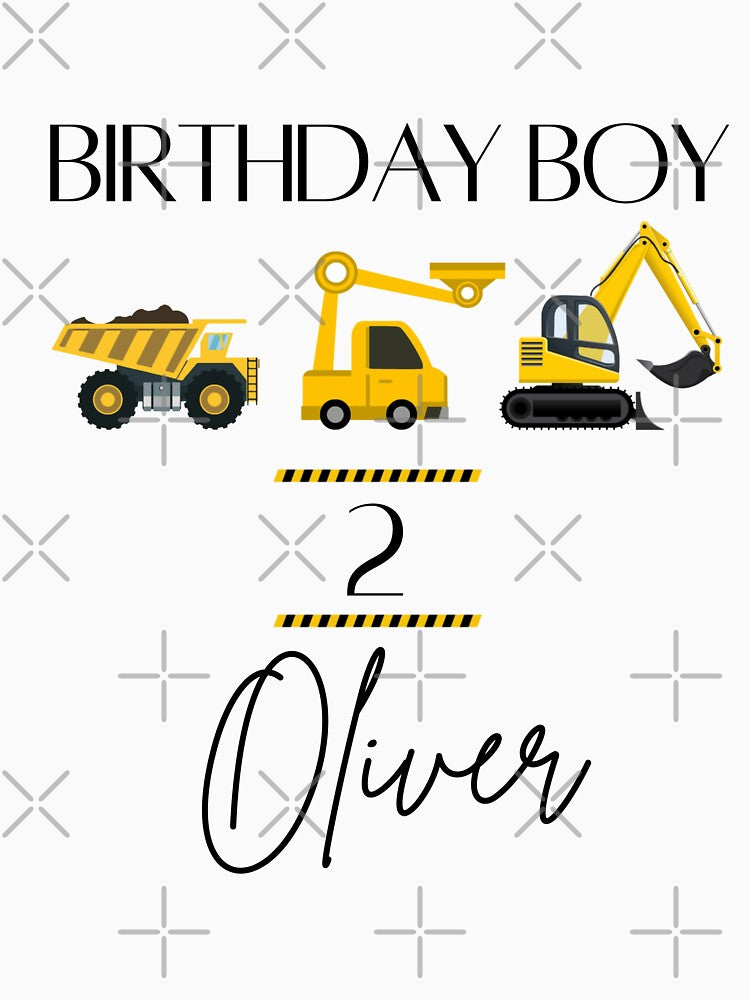 Birthday Boy Construction Dump Truck by Green Cart