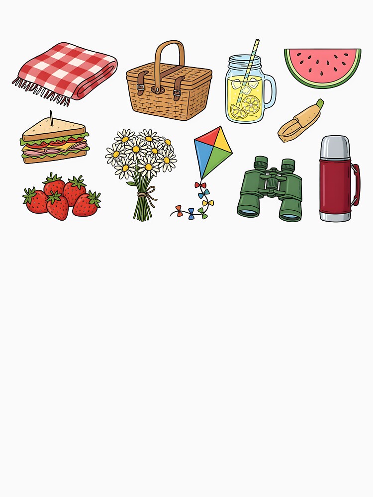Spring Picnic Outdoor Doodle by Byte-shirt