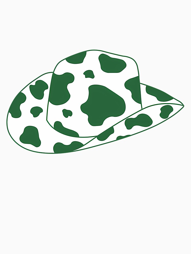 Green Cow Print Cowboy Hat by ibrunacpv