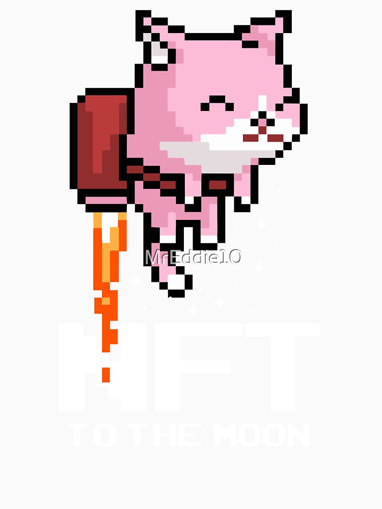 Funny Nft Crypto Token Cat Art by MrEddie10