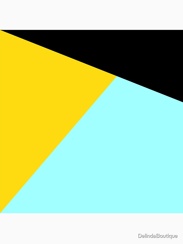 NORDIC Color Blocks Yellow Blue Black by Delinda Graphic Studio