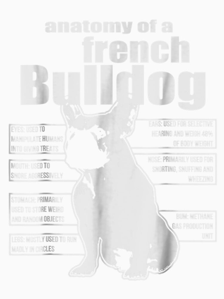Anatomy of A French Bulldog Funny French Bulldog by Noline9