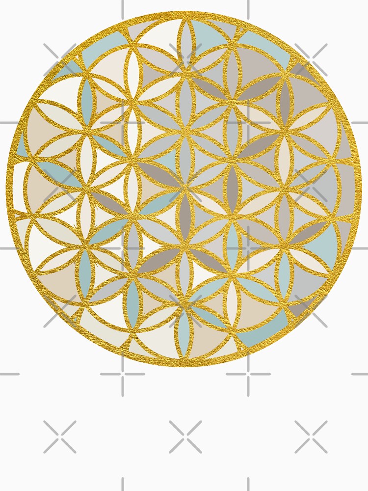 Sacred Geometry-Flower Of Life-Blues by Pamelandia