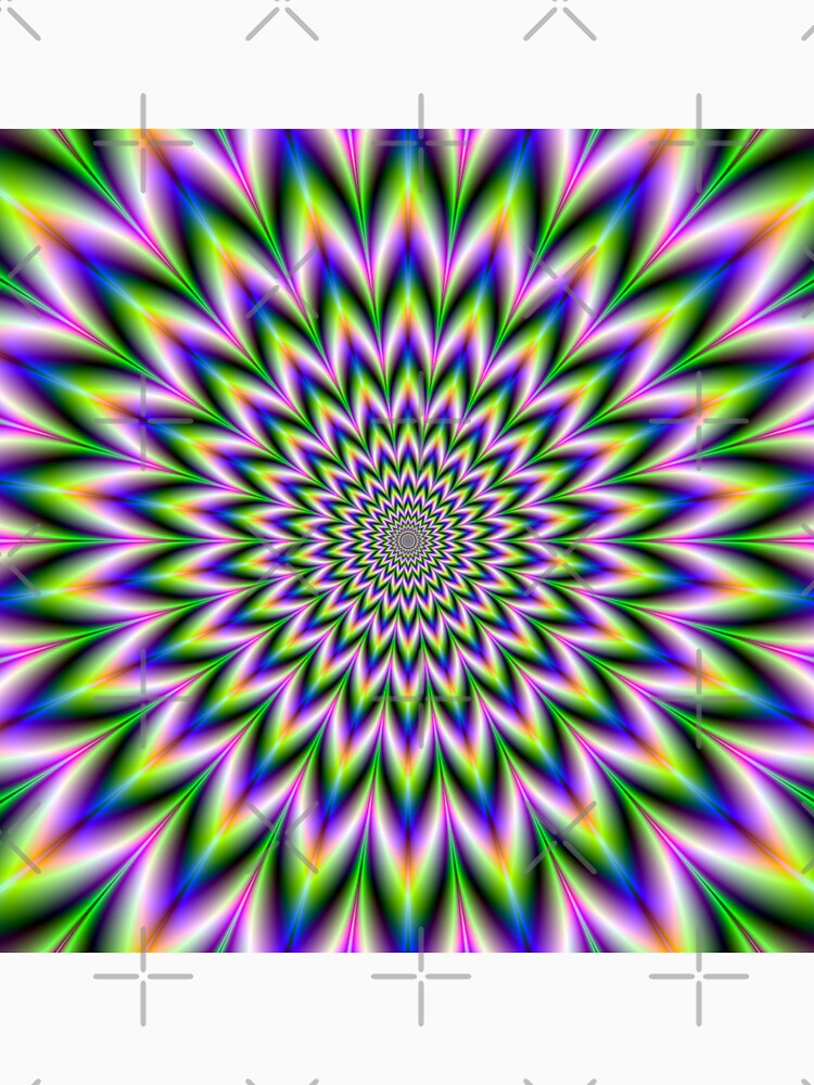 Star Flower in Green Blue and Violet Eye Bender by Golden-Peace