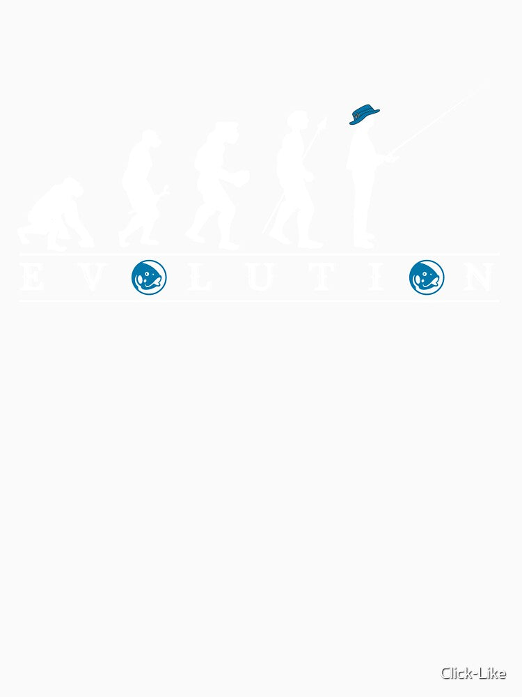 Funny Fishing Evolution - Blue hat by Click-Like