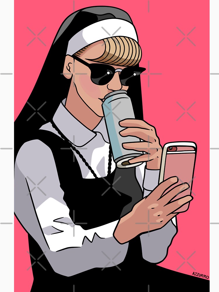 Naughty Nun by azzurroarts