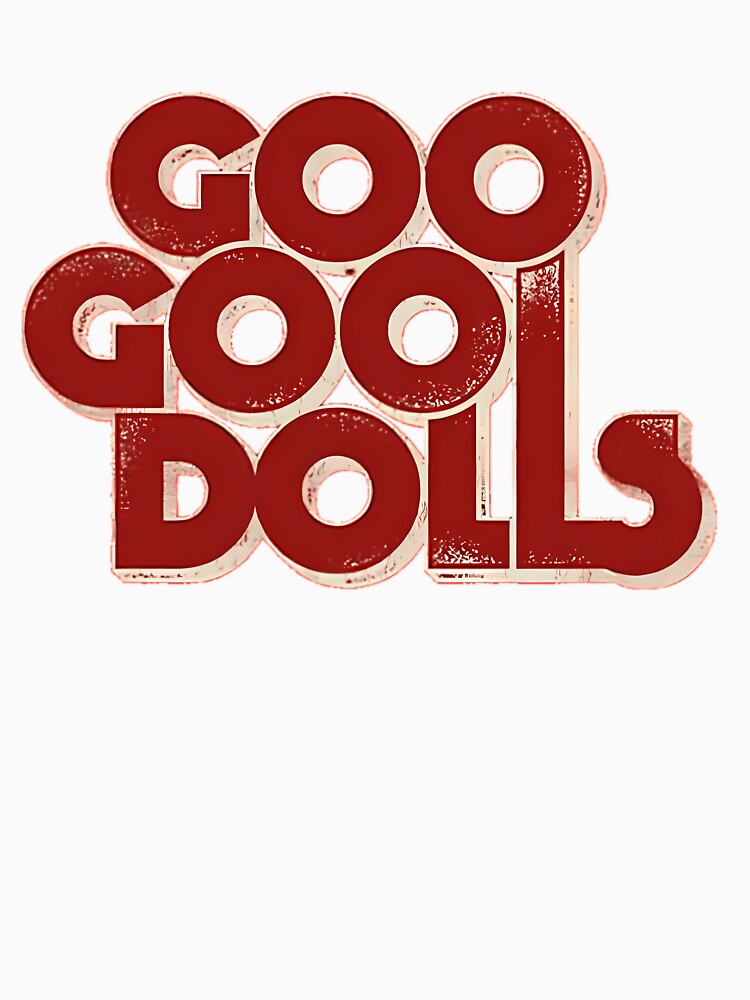 Blackwhitereddesign Goo Goo Dolls Logo Band Classic by Montescie