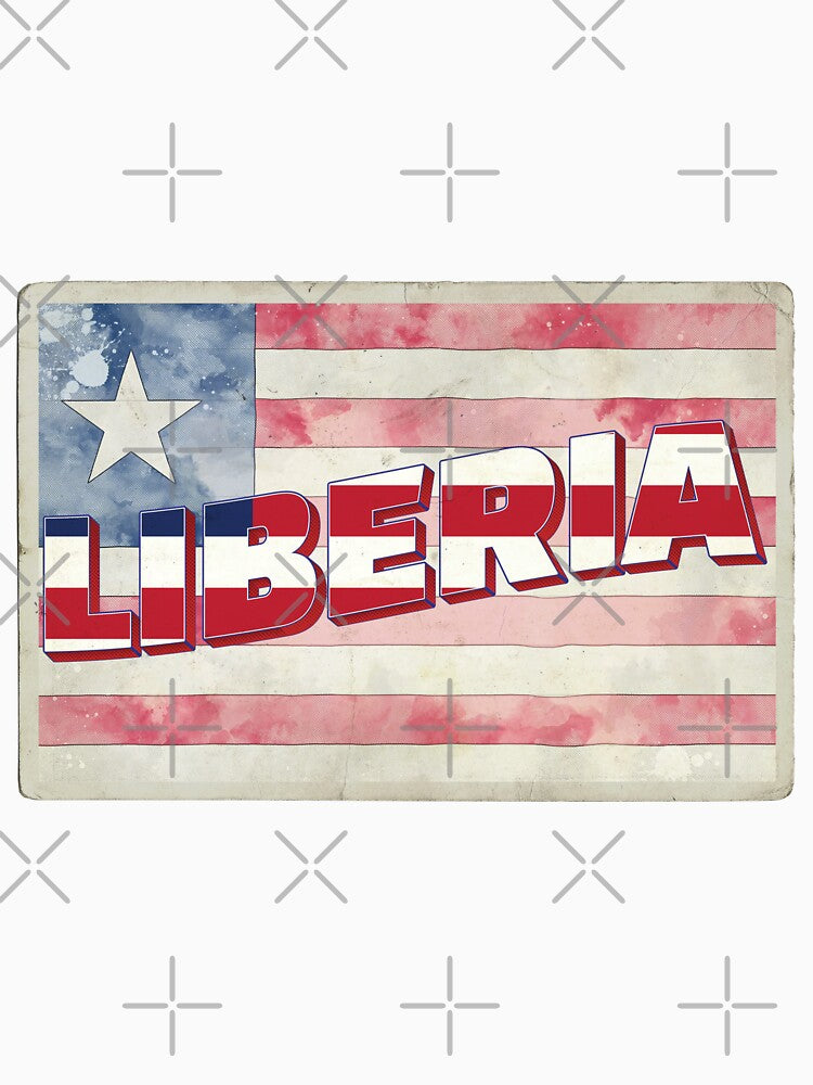 Liberia Vintage style retro souvenir by DeveloperProp0