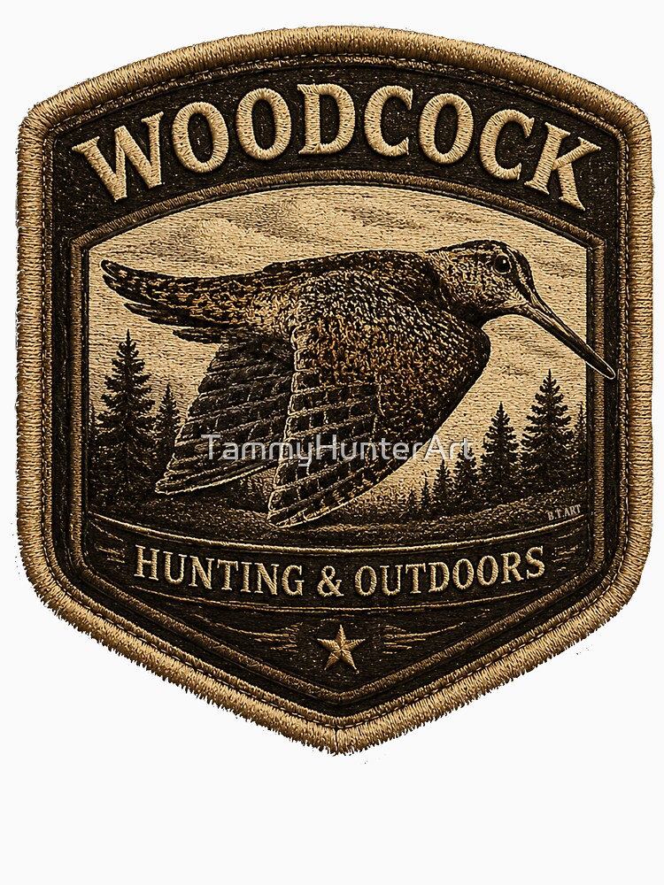 WOODCOCK — Hunting & Outdoors Vintage Patch by TammyHunterArt