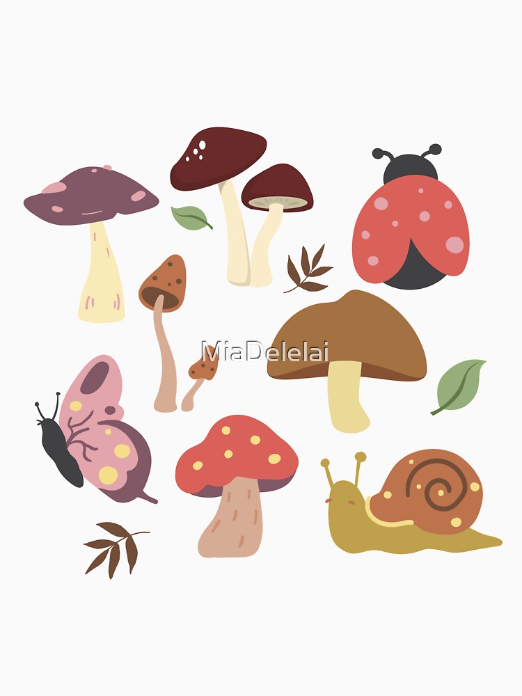 Cottagecore Illustration Set of Forest Animals & Plants by MiaDelelai