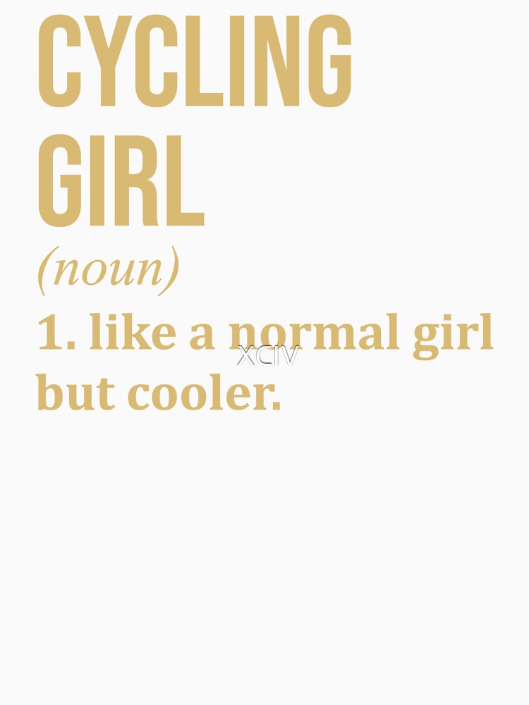 Cycling Girl Definition in Gold by XCIV