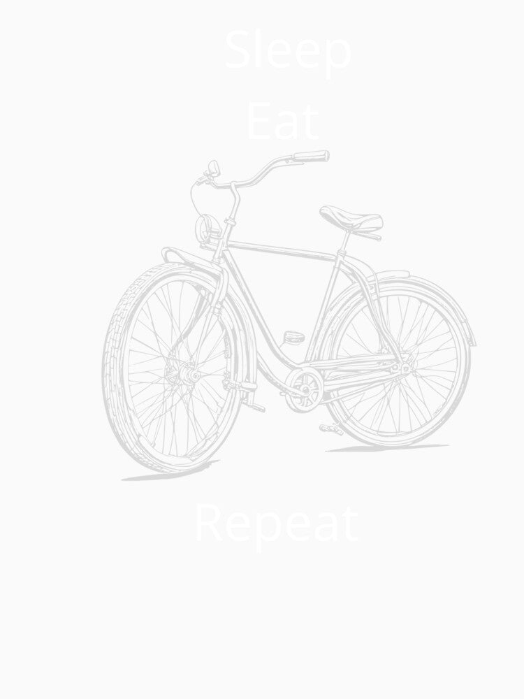 Sleep Eat Ride Repeat – Minimalist Bicycle Lifestyle Design by MargaretaArt
