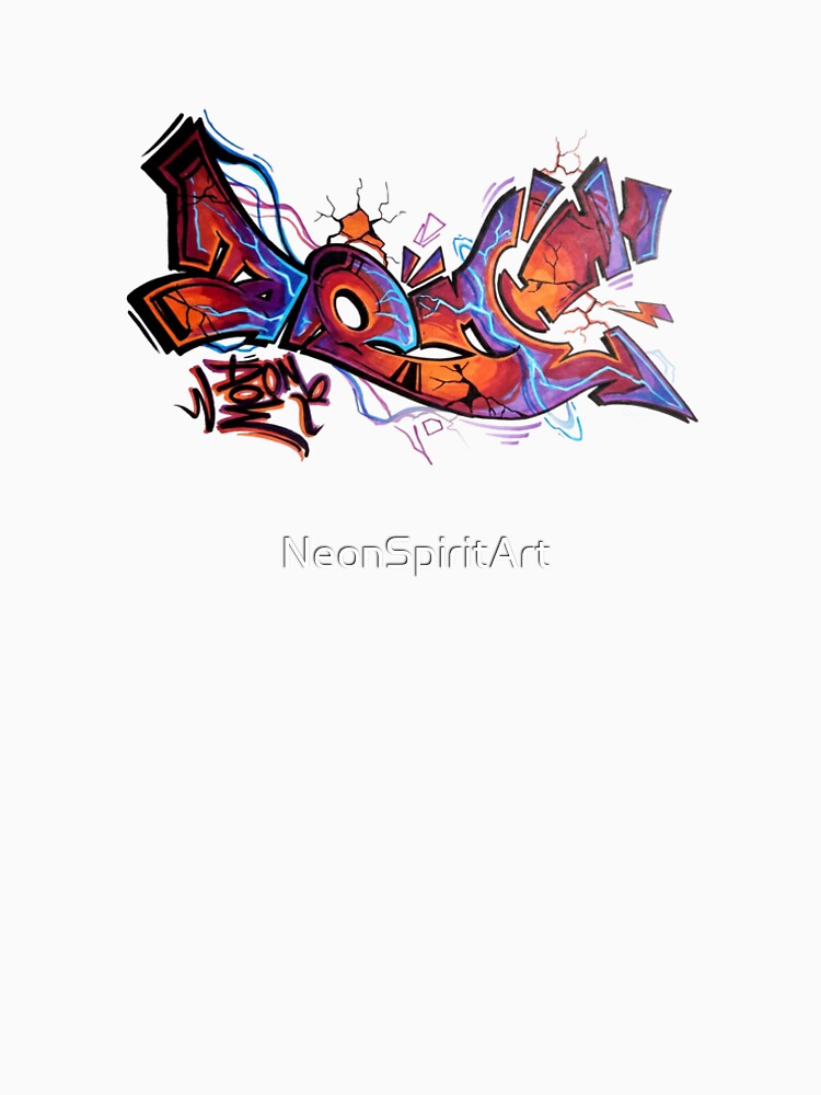 DOM – Neon Graffiti Street Art by NeonSpiritArt