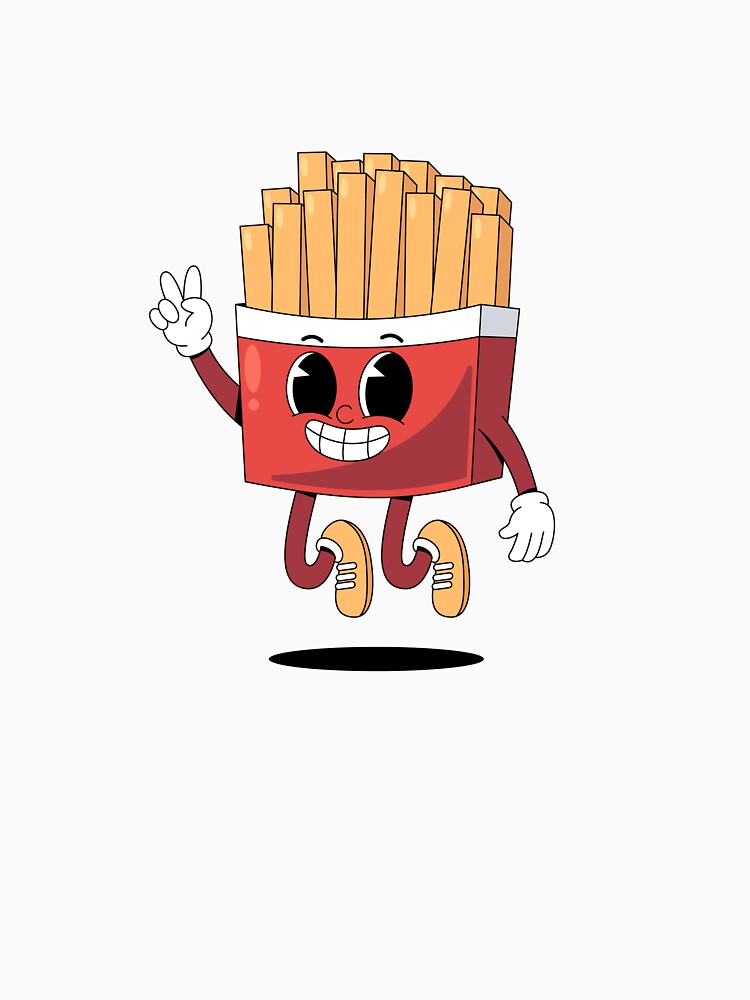 Cute Retro French Fries Mascot by RiderSpoon