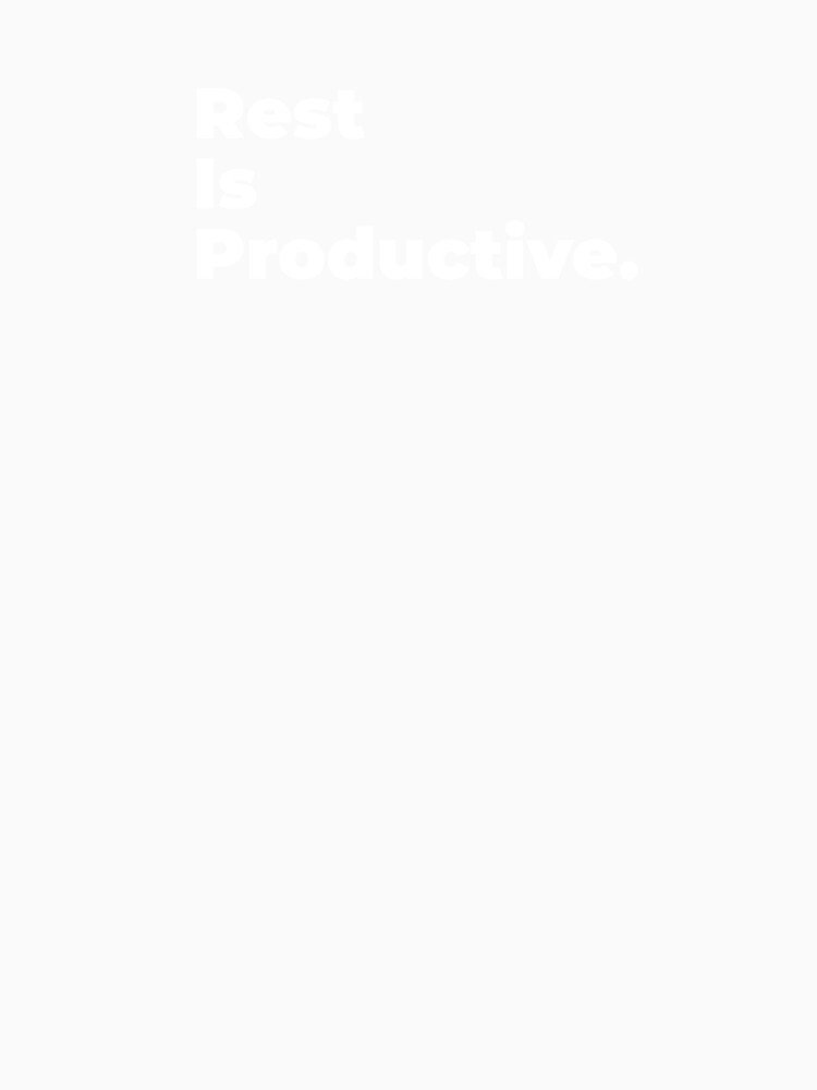 Minimalist Relatable Quote “Rest is Productive" Aesthetic Typography Design by diahsariw