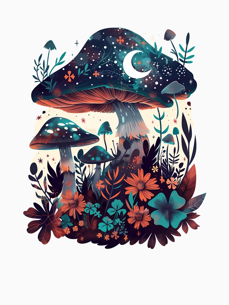 Dark Cottagecore and Aesthetic Goblincore Mushroom Fairycore by Flying Jake