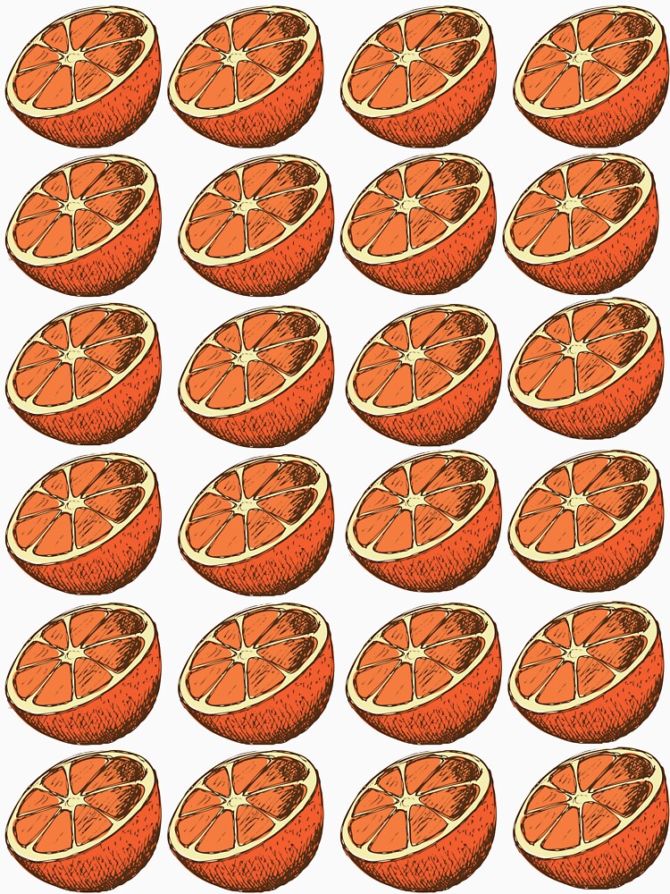 Vintage Citrus Orange Wallpaper Design Pattern by lycancorvus