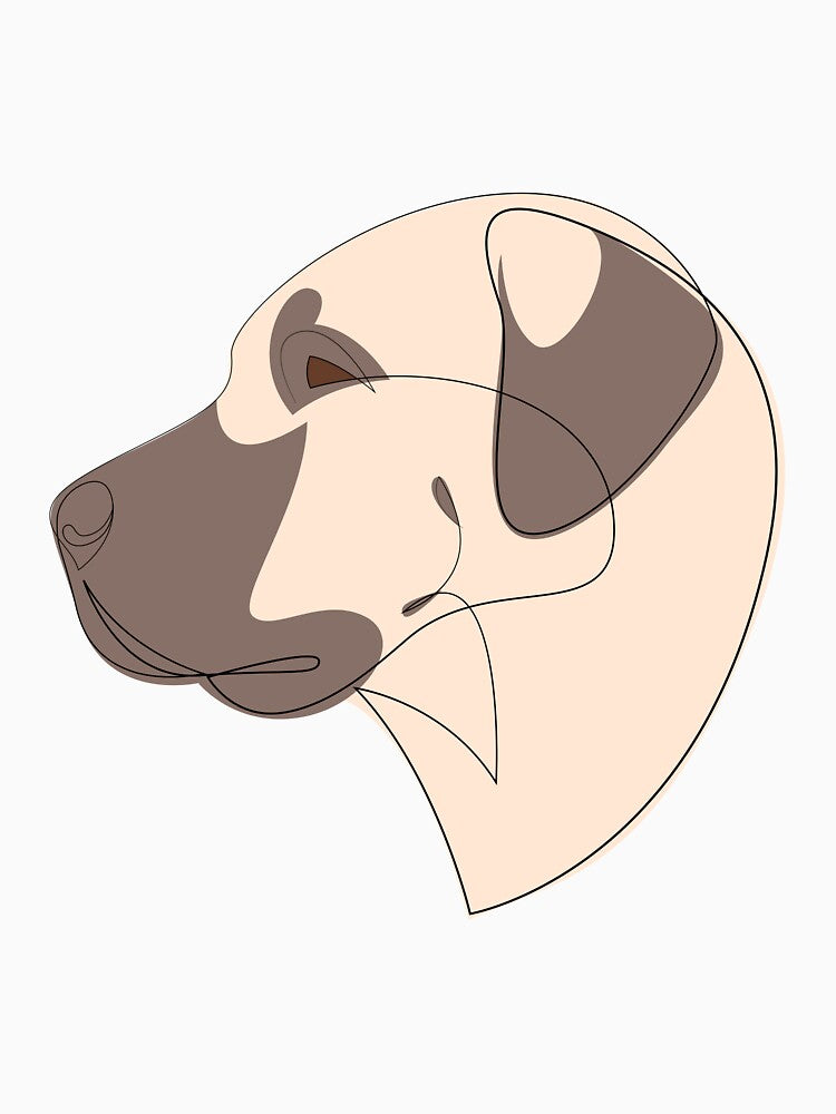Anatolian Shepherd Dog - continuous line by addillum