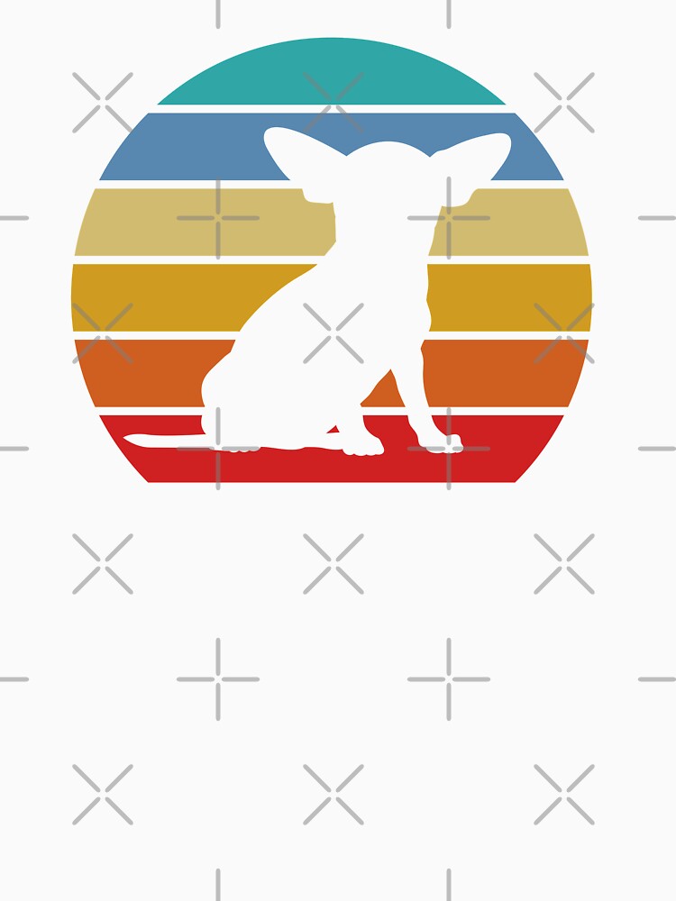 Chihuahua Dog Retro Sunset by playloud