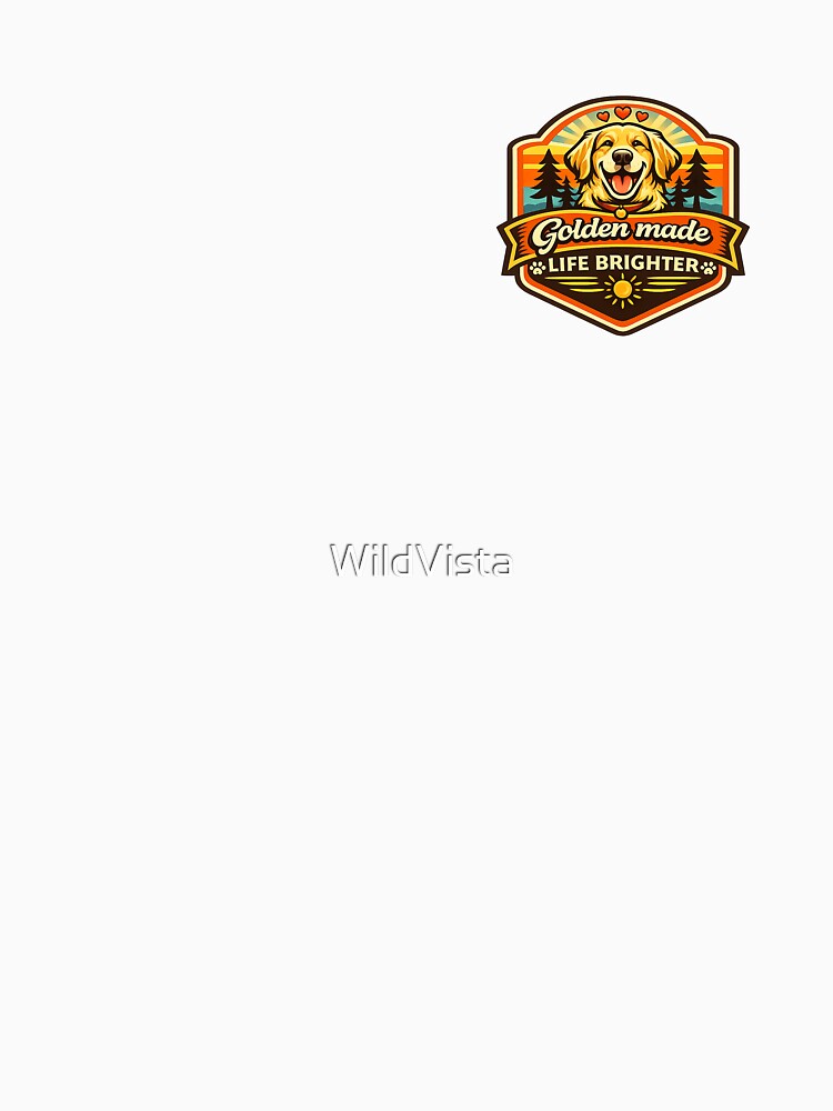 Golden Made Life Brighter Golden Retriever Gift by WildVista