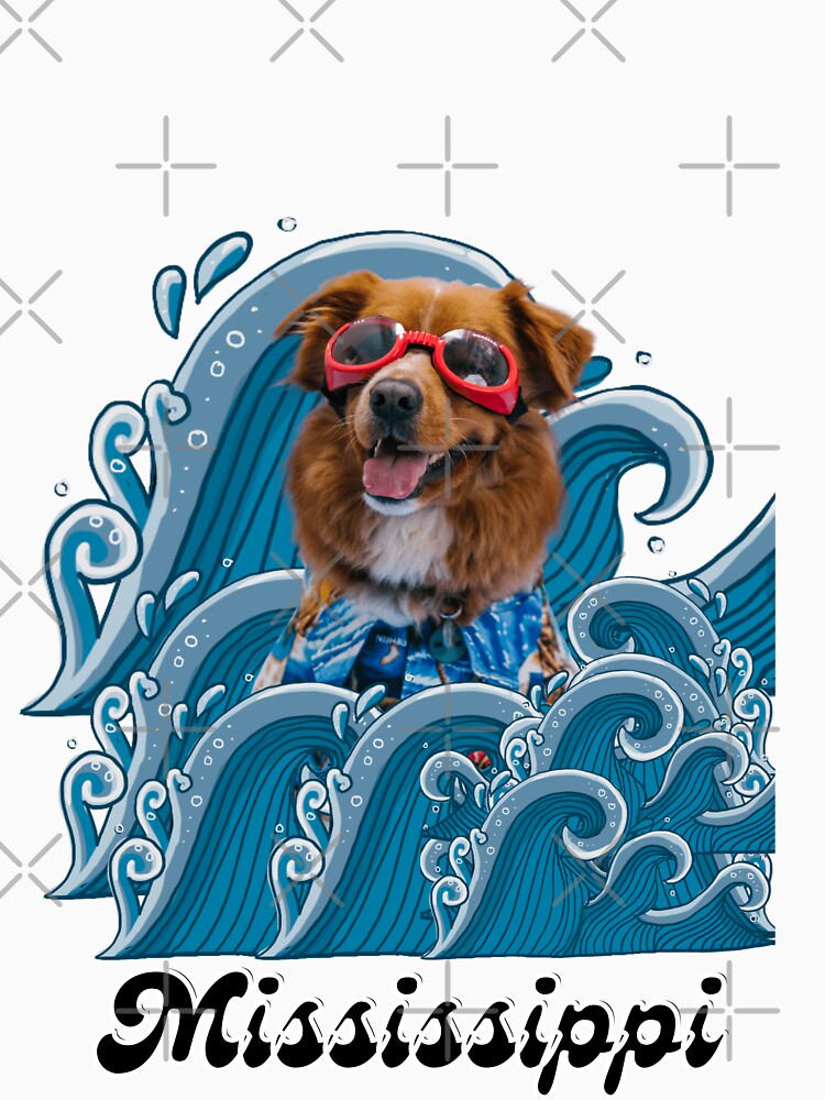 Mississippi River and puppy by Weather gifts