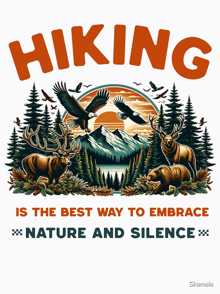 Hiking Is the Best Way to Embrace Nature and Silence by PrintSparkDesigns