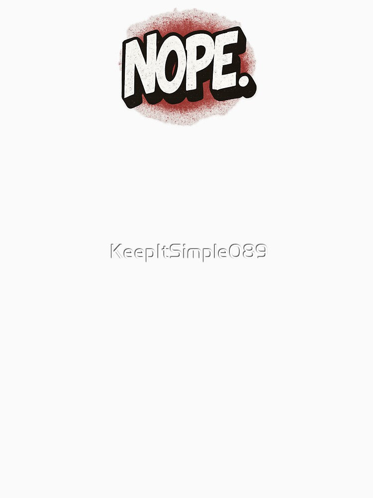 NOPE Graffiti Style Bold Statement Stickers by KeepItSimple089