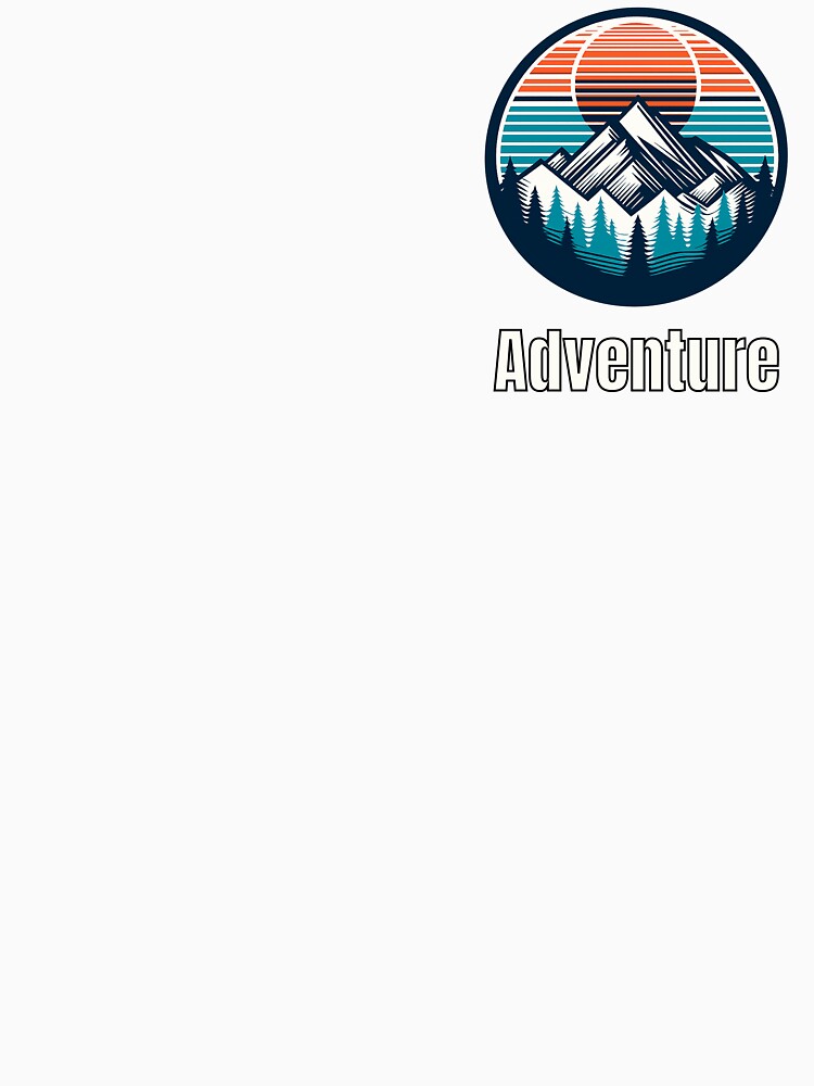 Vintage Adventure Mountain Logo | Retro Outdoor Camping Hiking Design by Timber-Trail