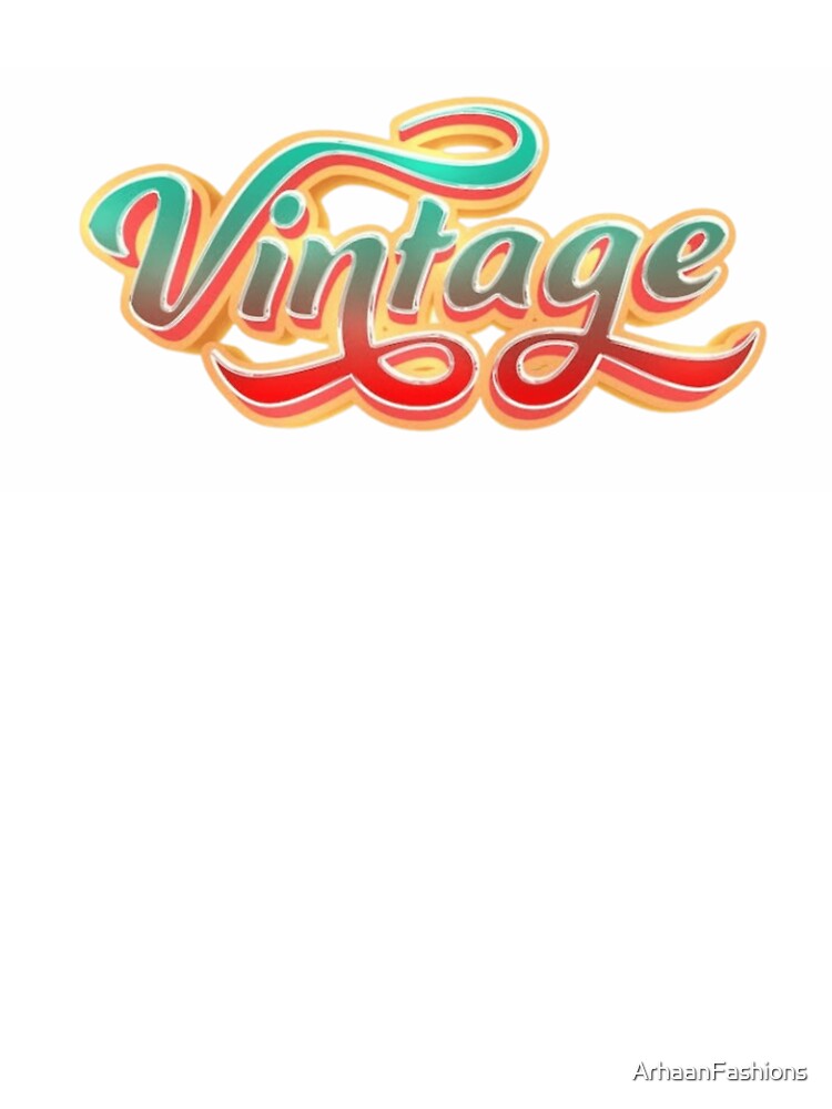 Vintage Retro Text Effect by ArhaanFashions