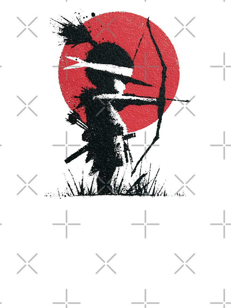 Ancient Archer Aiming With Spray Paint Style by EdvvinStudios