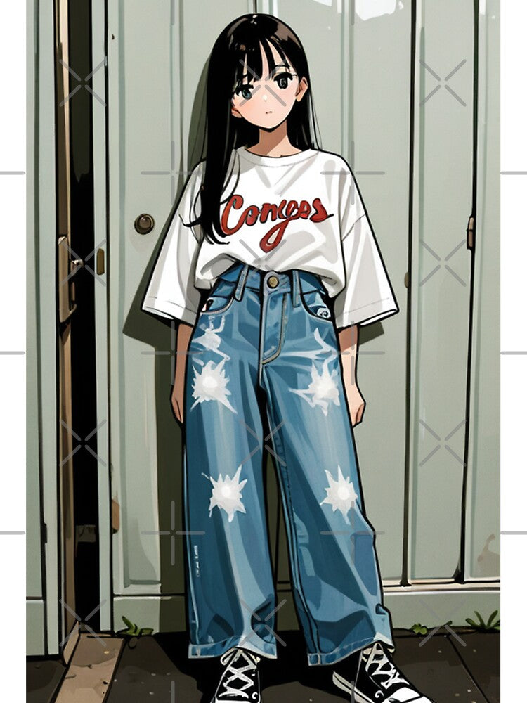 Casual Fashion - Young woman in relaxed outfit by AnimeShin