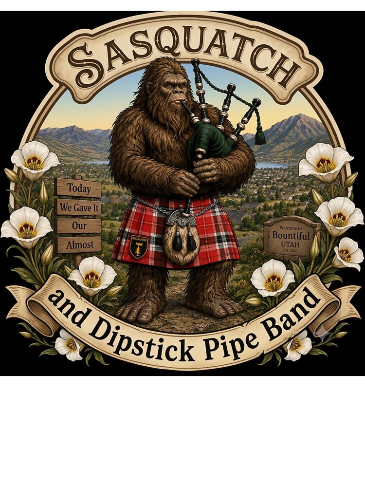 Sasquatch and Dipstick pipeband by OgdenPiper