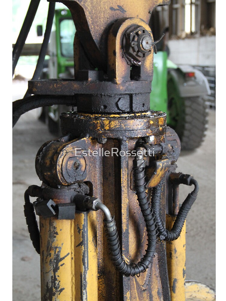 Forestry yellow hoist pliers marchine by EstelleRossetti