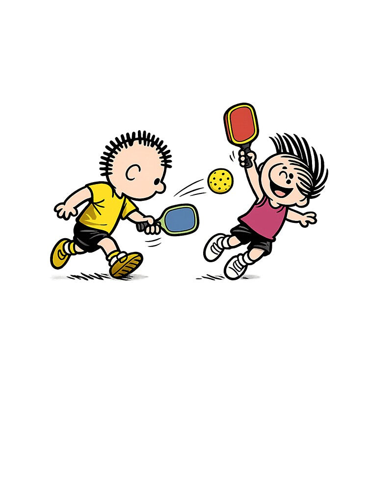 Peanuts Pickleball Friends – Vintage Pickleball Cartoon Design by StudioAyinla