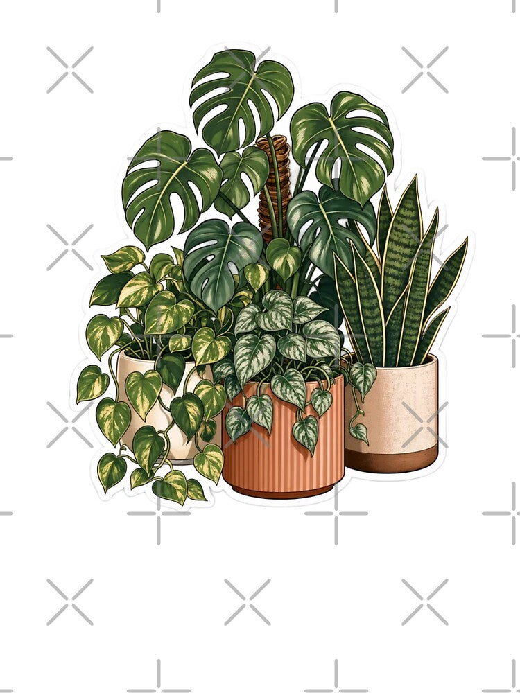 Retro Houseplants For Proud Plant Parents by StickyGuys