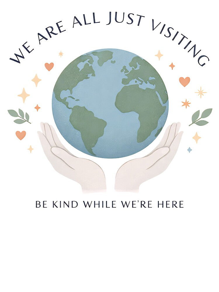 World Peace Earth Day Kindness Planet Humanity Sticker by ArcanePrintsxo