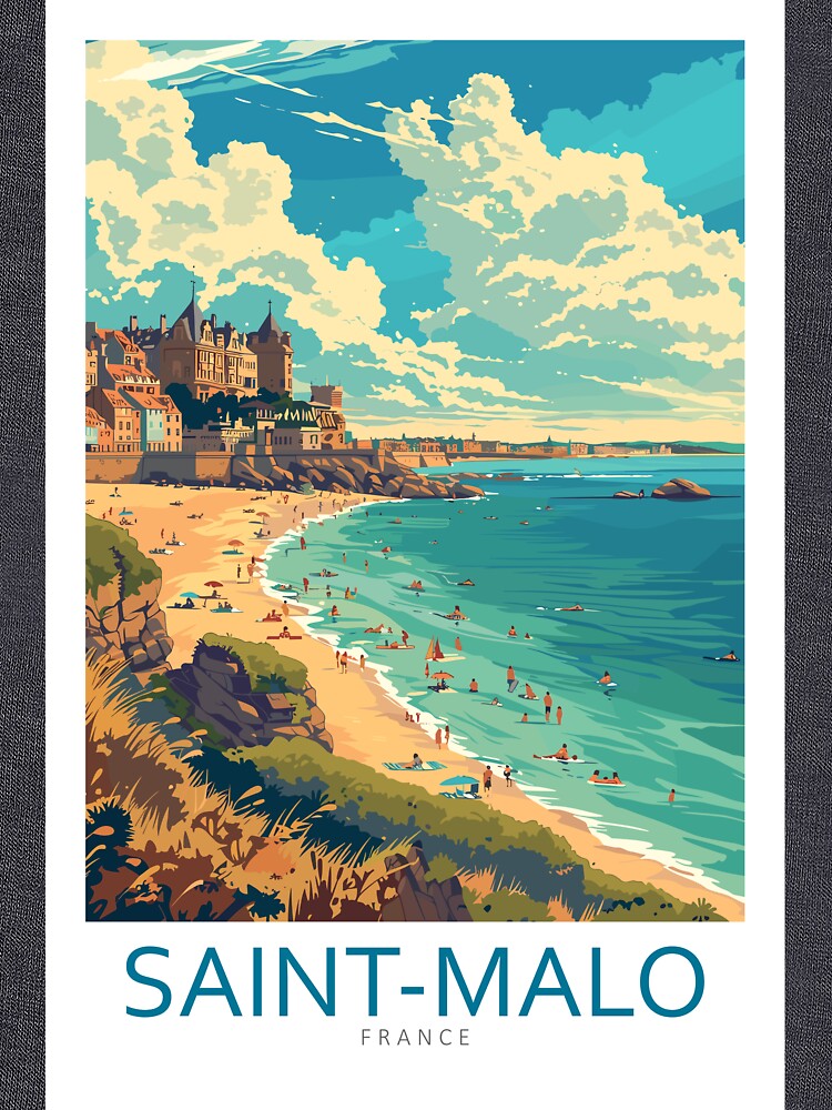 Saint-Malo France - Travel art by Marciolini