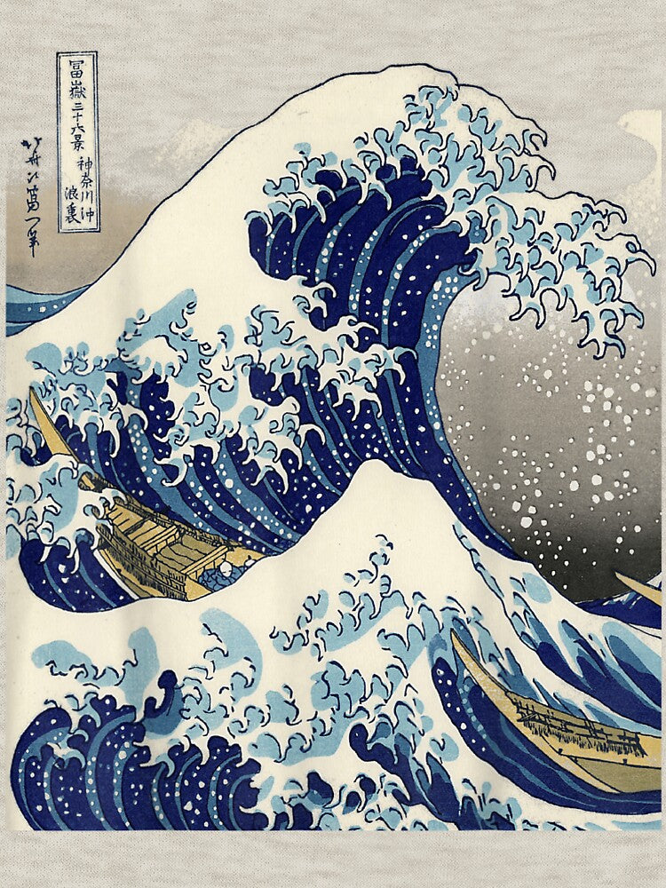 vintage Japanese art kanagawa the great wave by artSofie