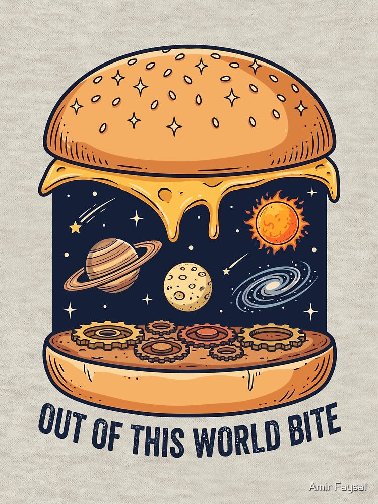 Out Of This World Bite Steampunk Space Burger by Amir Faysal