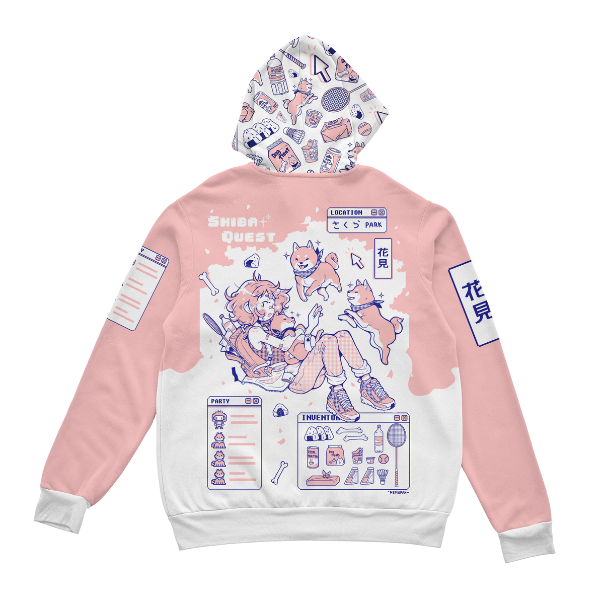 Shiba Quest Zip Up Hoodie