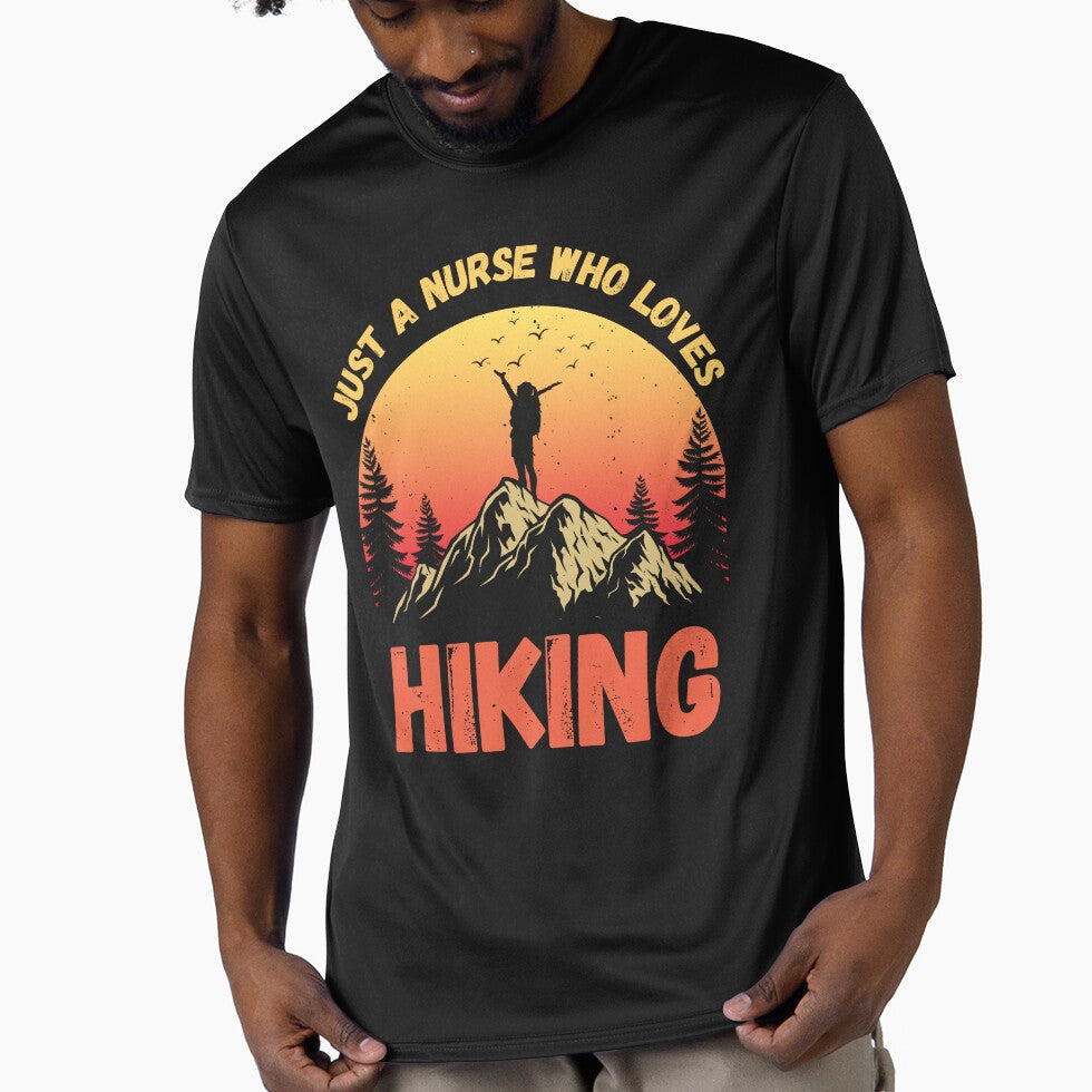 Just a NURSE who loves hiking Fun Top by Gracjan Mikitin