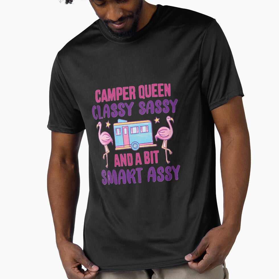 Weekend camping predictions with a chance to drink a cute graphic ladies T-shirt by taha963