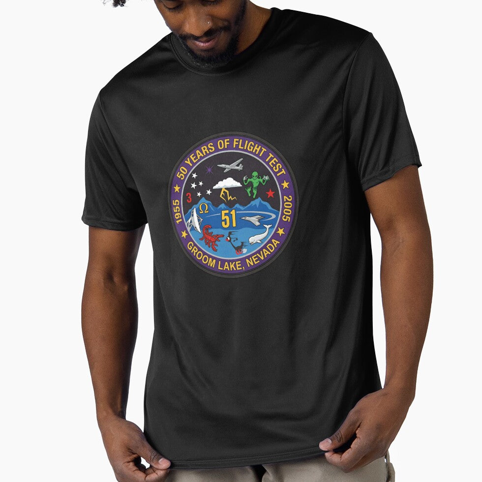 Groom Lake 50 Years of Flight Test Anniversary Patch by CharlieDesings