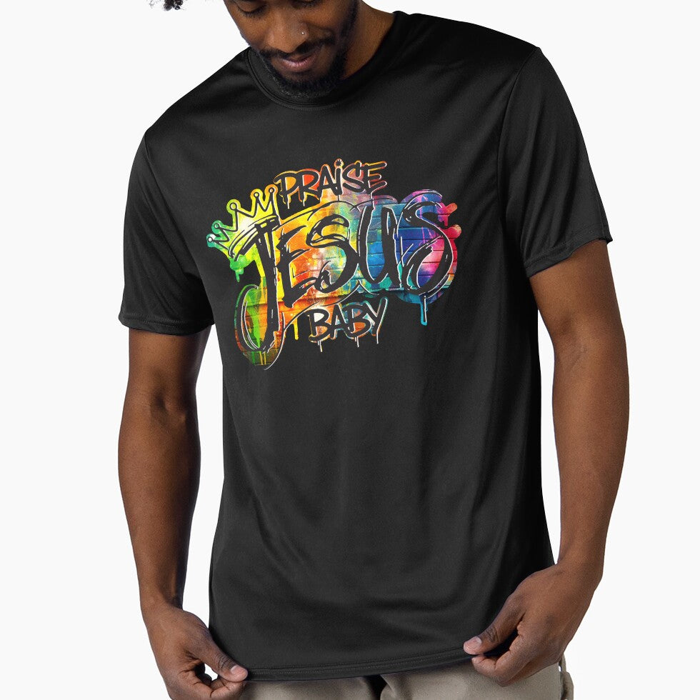 Praise Jesus Baby Rainbow by tombsempty